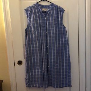 Loft button down dress